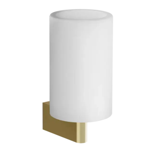 Стакан Gessi ORIGINI 66407#727 цвет-белый/браш.латунь PVD