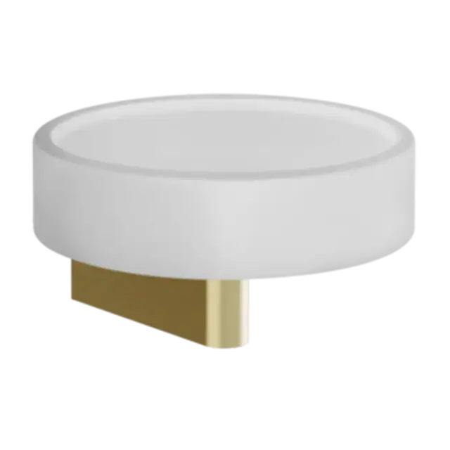 Мыльница Gessi ORIGINI 66401#727 цвет-белый/браш.латунь PVD