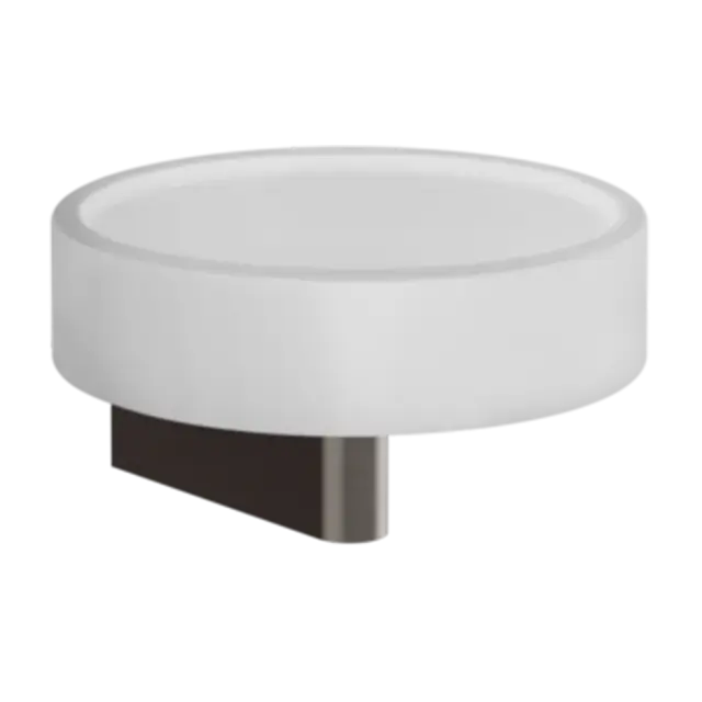 Мыльница Gessi ORIGINI 66401#707 белая/Black Metal Brushed PVD