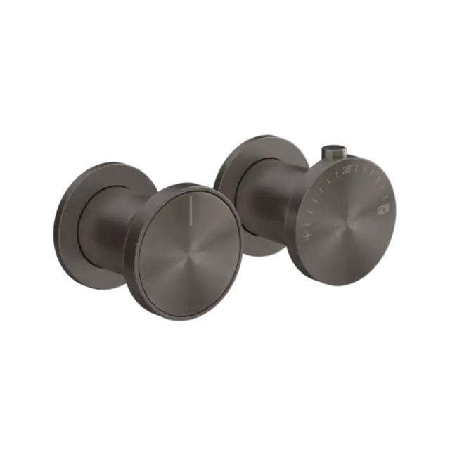 Термостат Gessi ORIGINI 66136#707 Black Metal Brushed PVD