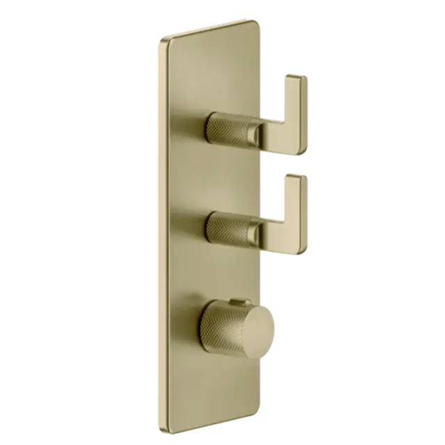 Термостат Gessi INCISO 58204#727 цвет-браш.латунь PVD