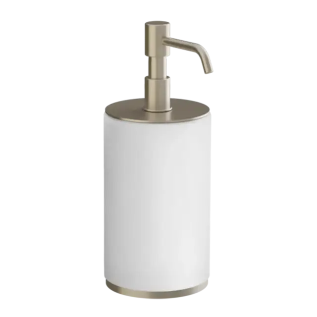 Дозатор Gessi ORIGINI 66437#149 белый/FINOX BRUSHED NICKEL