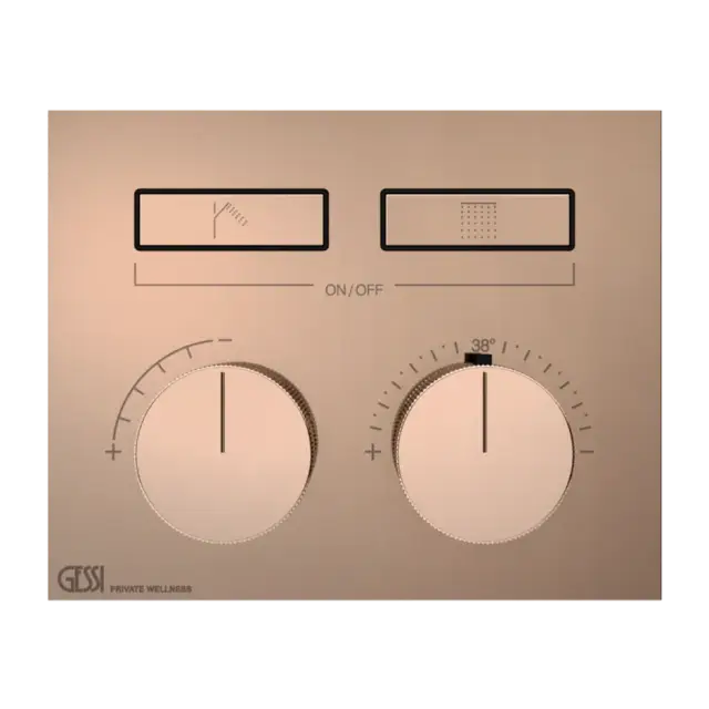 Термостат Gessi HI-FI 63004#030 Медный PVD