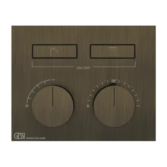 Термостат Gessi HI-FI 63004#713 античная латунь