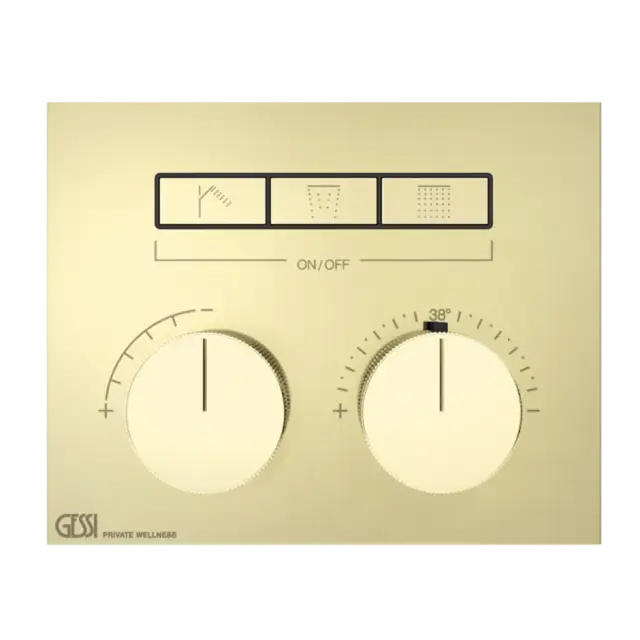 Термостат Gessi HI-FI 63006#710 цвет-латунь PVD