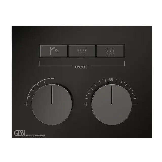 Термостат Gessi HI-FI 63006#706 Black Metal PVD