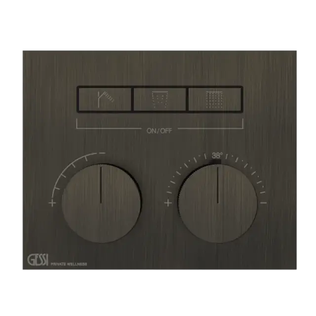 Термостат Gessi HI-FI 63006#187 состарен.бронза