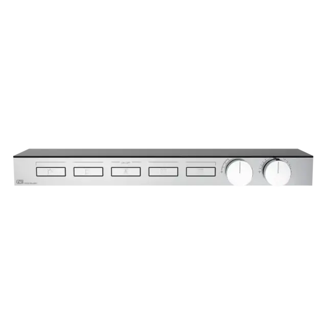 Термостат Gessi HI-FI SHELF 63028#031 хром, полочка-черное стекло