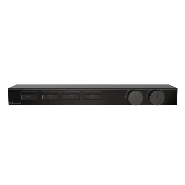 Термостат Gessi HI-FI SHELF 63026#706 Black Metal PVD, полочка-черное стекло