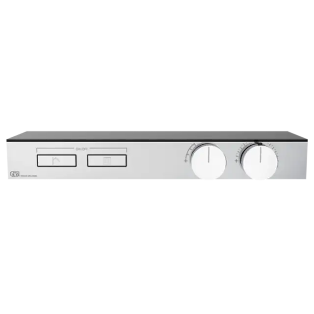 Термостат Gessi HI-FI SHELF 63022#031 хром, полочка-черное стекло