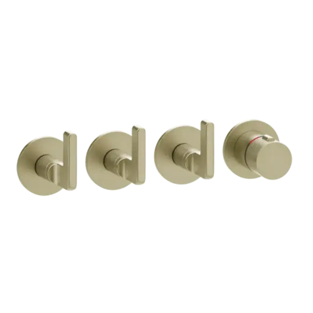 Термостат Gessi INCISO 58336#727 цвет-браш.латунь PVD