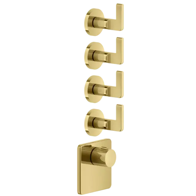 Термостат Gessi INCISO 58218#246 золото PVD