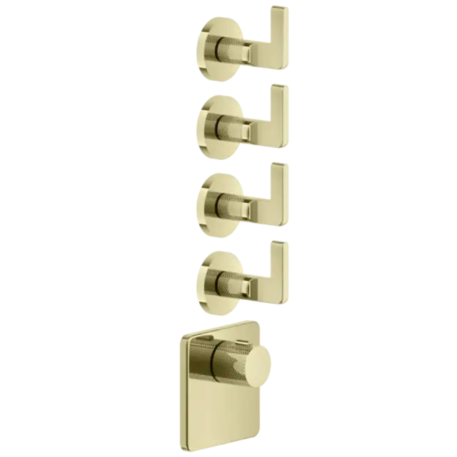 Термостат Gessi INCISO 58218#710 цвет-латунь PVD