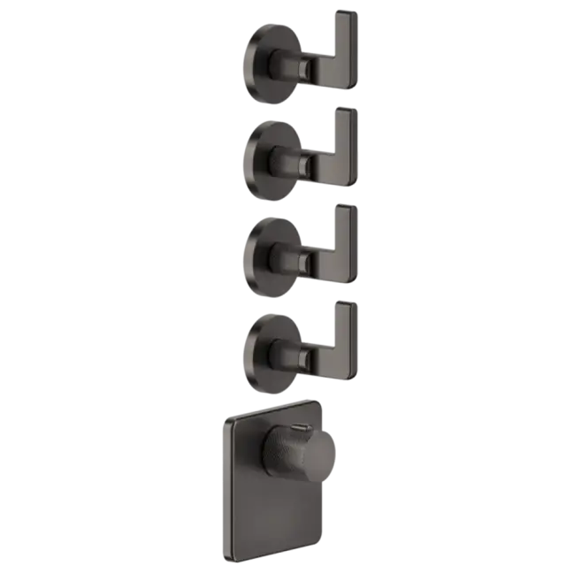 Термостат Gessi INCISO 58218#707 Black Metal Brushed PVD