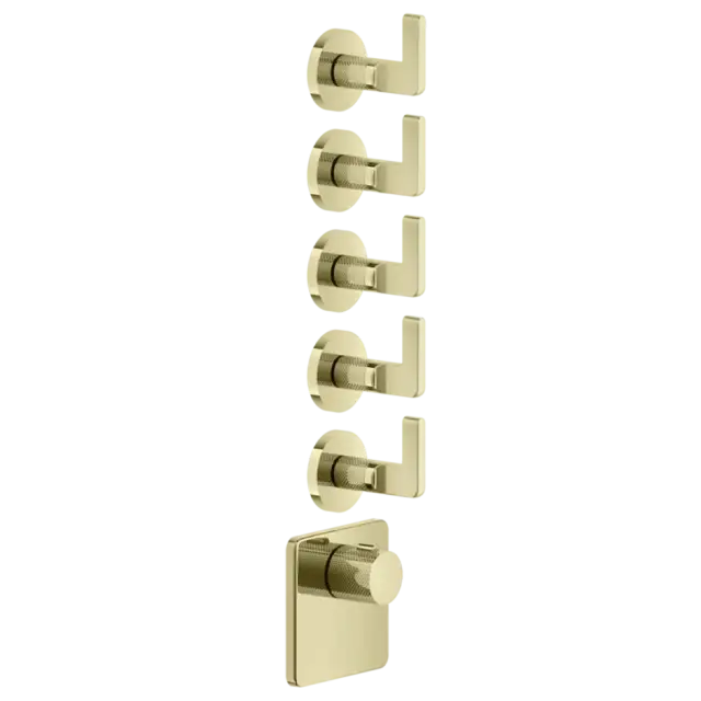 Термостат Gessi INCISO 58220#710 цвет-латунь PVD