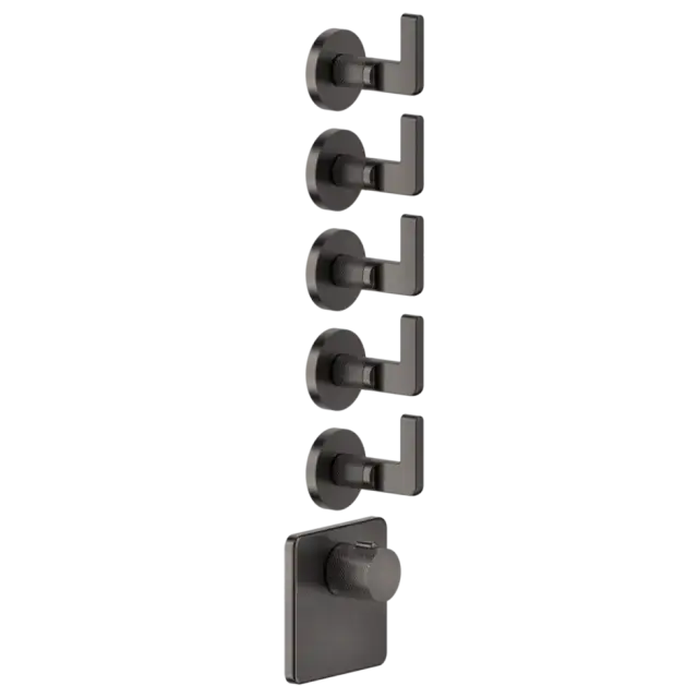 Термостат Gessi INCISO 58220#707 Black Metal Brushed PVD