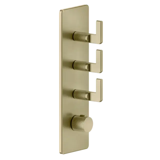 Термостат Gessi INCISO 58206#727 цвет-браш.латунь PVD