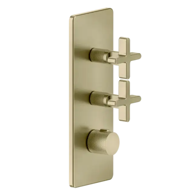 Термостат Gessi INCISO 58224#727 цвет-браш.латунь PVD