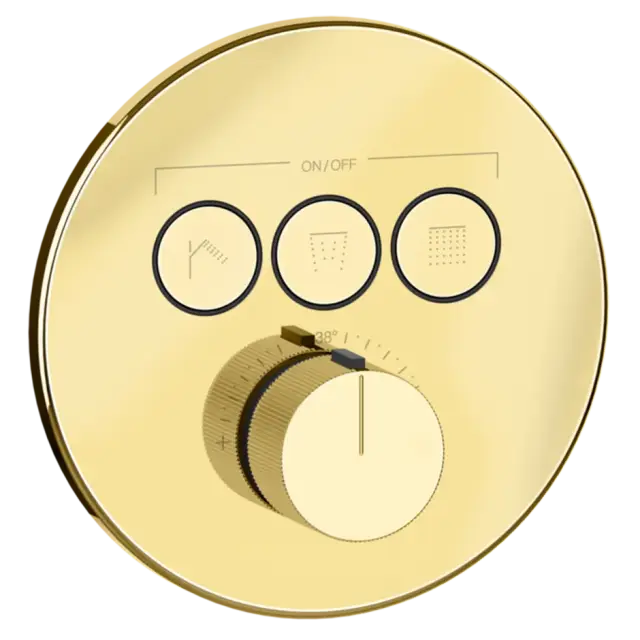 Термостат Gessi HI-FI COMFORT 38716#246 цвет-золото PVD