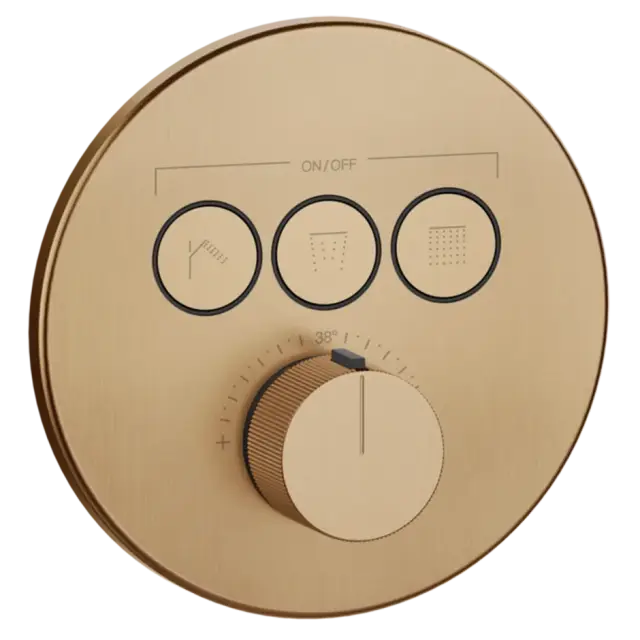 Термостат Gessi HI-FI COMFORT 38716#726 цвет-Warm Bronze Brushed PVD