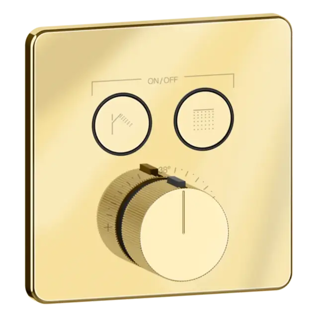Термостат Gessi HI-FI COMFORT 38718#246 цвет-золото PVD