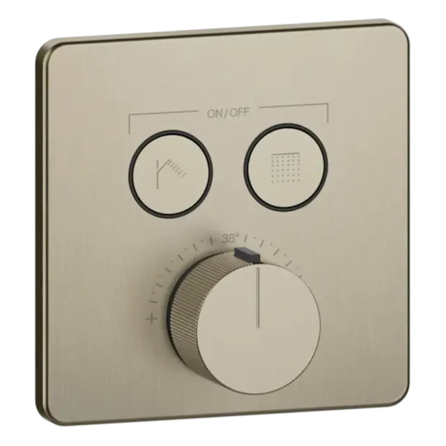 Термостат Gessi HI-FI COMFORT 38718#149 цвет-FINOX BRUSHED NICKEL