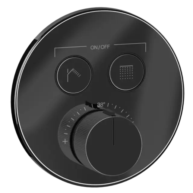 Термостат Gessi HI-FI COMFORT 38713#706 цвет-Black Metal PVD