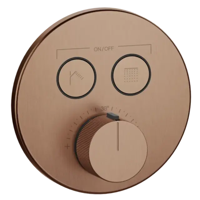 Термостат Gessi HI-FI COMFORT 38713#708 цвет-браш.Медный PVD