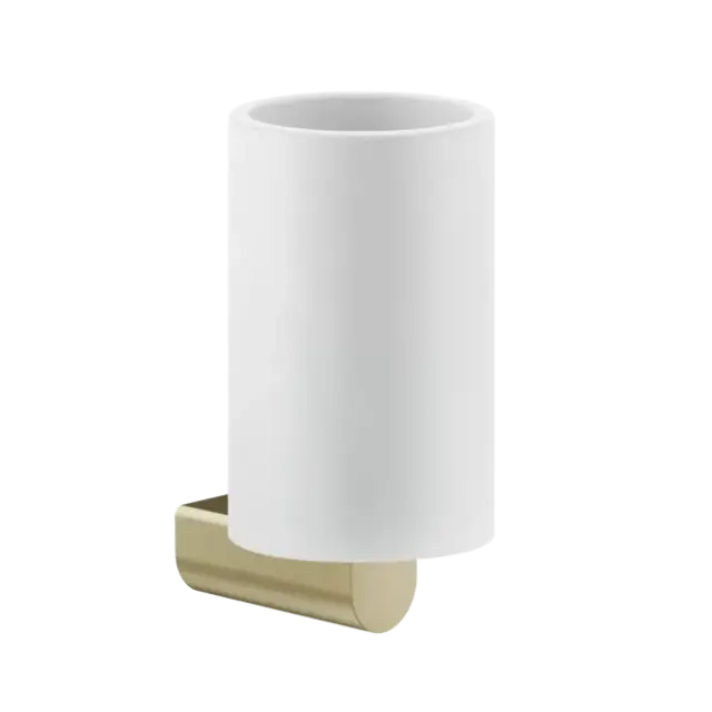 Стакан Gessi RILIEVO 59507#727 белый/браш.латунь PVD