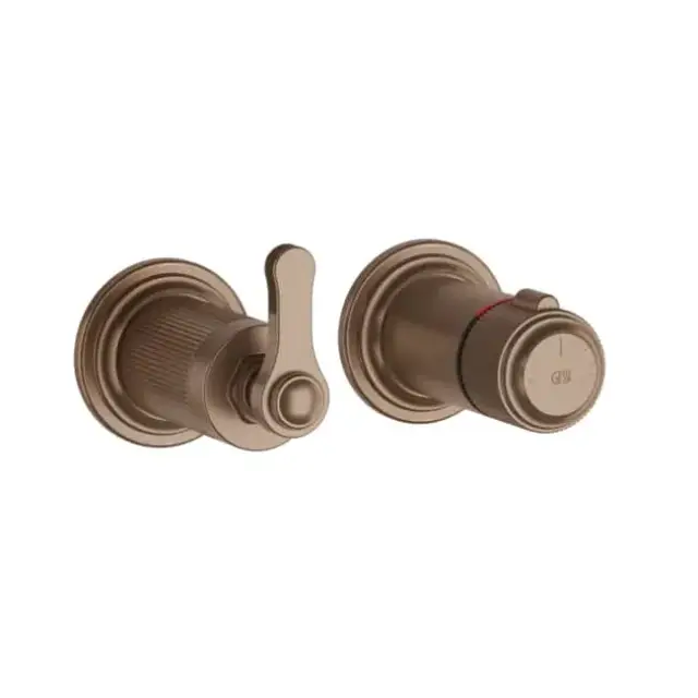 Термостат Gessi VENTI20 65233#708 цвет-браш.медь PVD