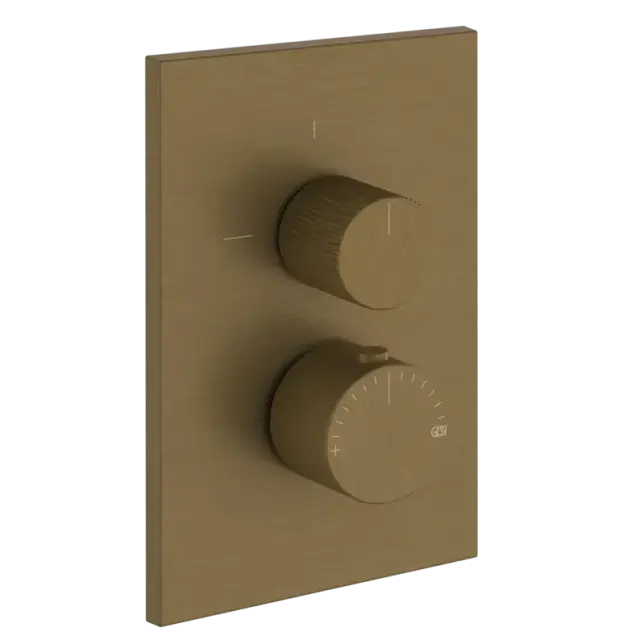 Термостат Gessi INVERSO RIGATO 73535#713 цвет-античная латунь