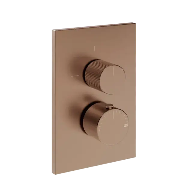 Термостат Gessi INVERSO RIGATO 73535#708 цвет-браш.медь PVD