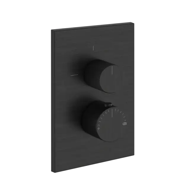 Термостат Gessi INVERSO RIGATO 73535#187 цвет-черный матовый