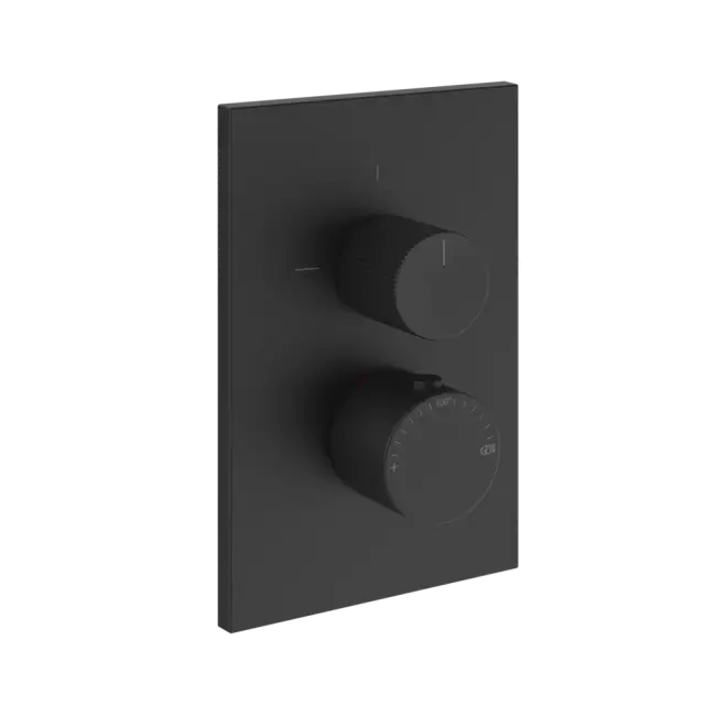 Термостат Gessi INVERSO RIGATO 73535#299 цвет-черный матовый