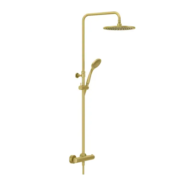 Душевая система с термостатом, с переключателем, верхним душем d.25 см, держателем, ручным душем и шлангом 1,5 м GESSI MINIMALISTIC SHOWER