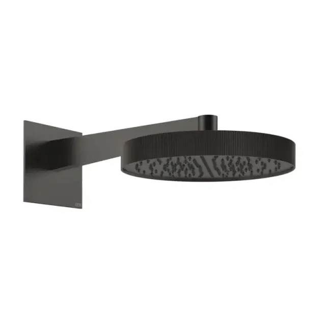 Верхний душ Gessi RIGATO 63568#707 black metal brushed PVD