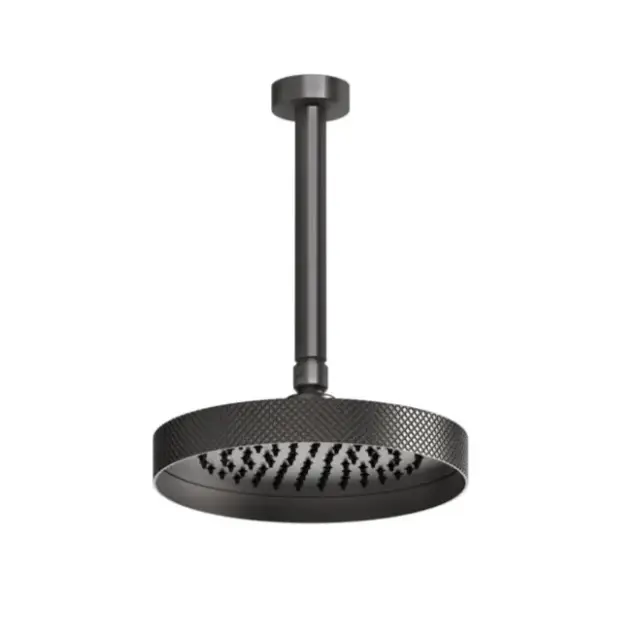 Верхний душ Gessi ANELLO 63452#707 black metal brushed PVD