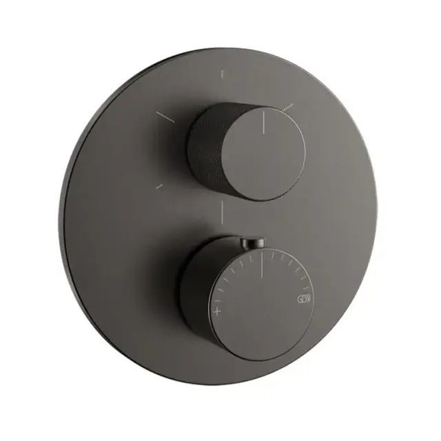 Термостат Gessi ANELLO 63137#707 black metal brushed PVD
