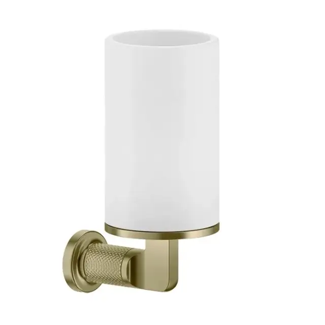 Стакан Gessi INCISO 58507#727 белый/браш.латунь PVD