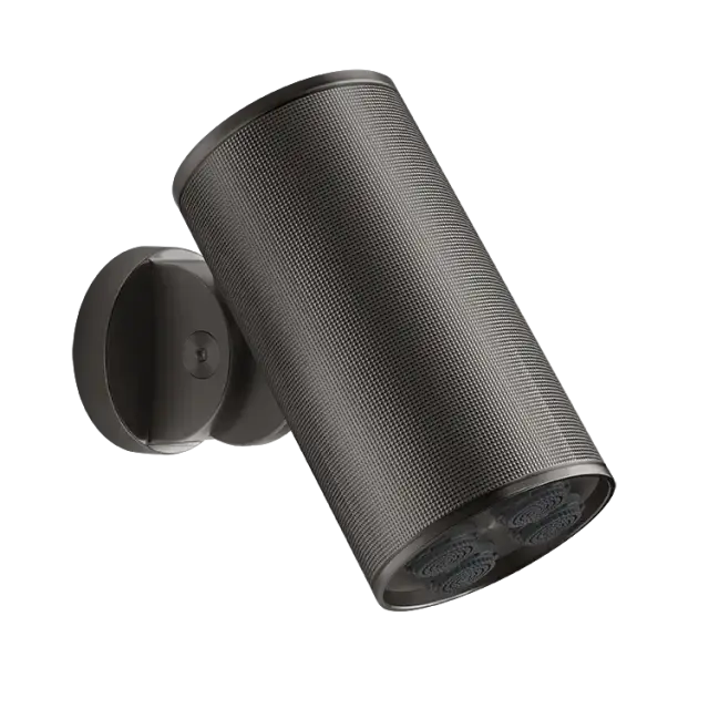 Верхний душ Gessi SPOTWATER DIAMANTATO 57287#707 black metal brushed PVD