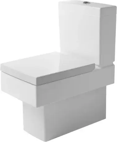 Унитаз Duravit VERO 21160900001+0909100005+0067690000 белый, покрытие - WonderGliss / хром