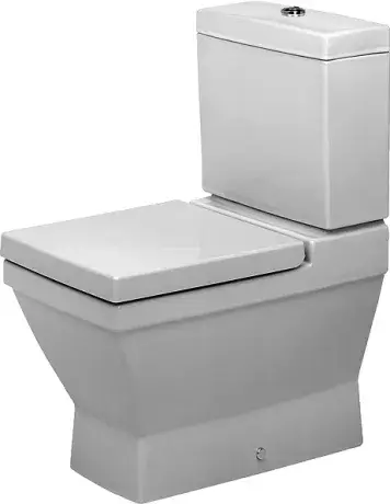 Унитаз Duravit 2nd Floor 21060900001+0876100005+0068990000 белый, покрытие - WonderGliss, хром