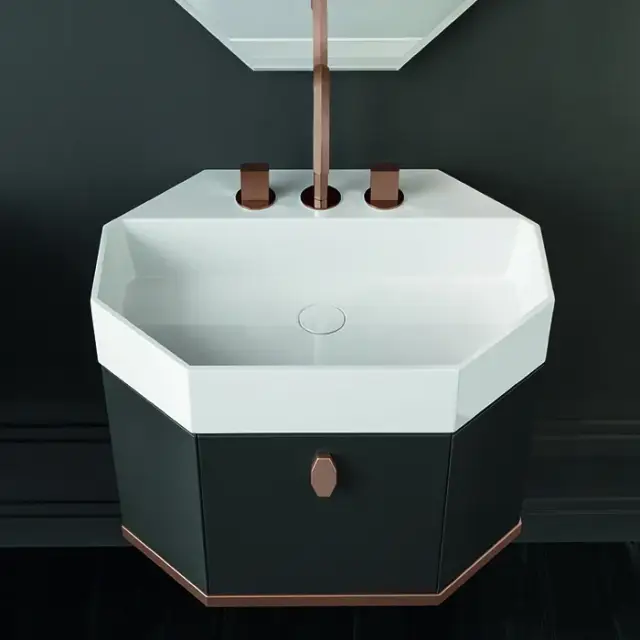 Раковина Milldue CRYSTAL 7643 CERAMILUX белый