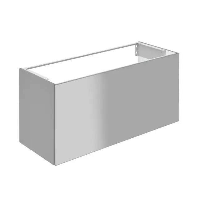 Комплект мебели с раковиной Keuco Plan 32982 290000 + 32980 311202 + 32998 290005 инокс матовый