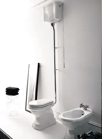 Унитаз Kerasan Retro 101101 + 108001 + 750193 + 750293 + 108640 + 102001 белый/бронза