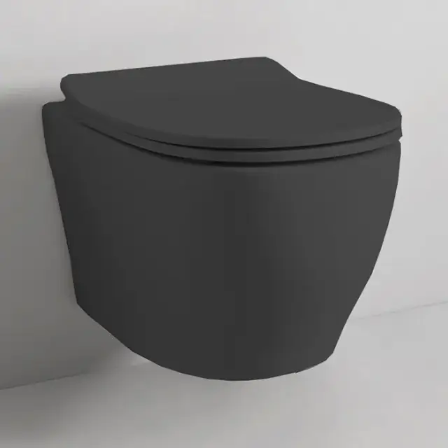 Унитаз Art Ceram TEN 4.0 TEV006.17;00 черный матовый