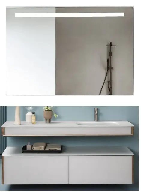 Комплект мебели с раковиной Artelinea ALEXANDER AXY64*2+FAX35+KALU+BTAXBP+TFDO1 80 bianko silk/Noce Canaletto