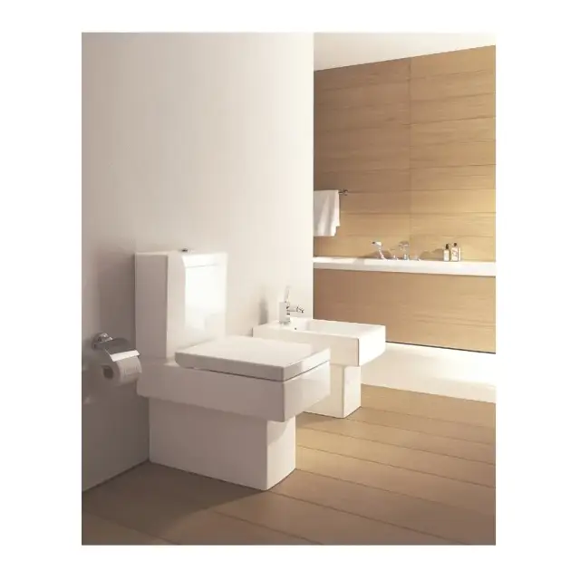 Унитаз Duravit VERO 21160900001+0909100005+0067690000+22401000001 белый, покрытие - WonderGliss / хром