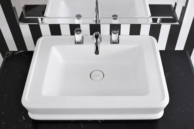 Раковина Oasis Lutetia 0LTOPT91 минеральное литье, цвет белый