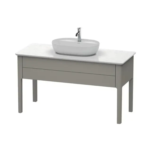 Комплект мебели с раковиной Duravit Luv LU956109292+0379802300+LU946603333 stone grey matt